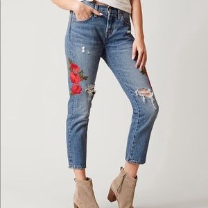 Levi’s 501 tapered NWT floral